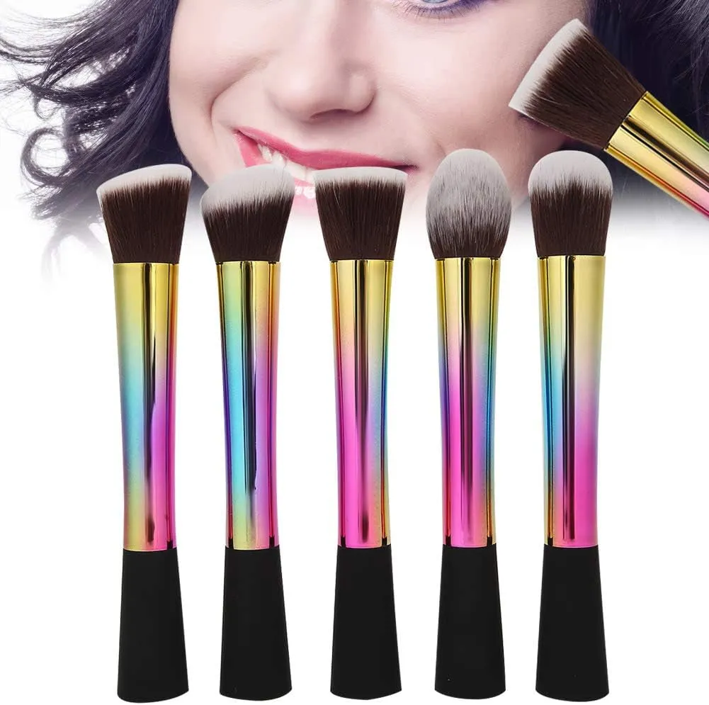 4 Sets Travel Makeup Brush, Travel Portable Makeup Brush Set Brush Kit for Bridesmaid Gift Cosmetics Powder Eyeshadow Concealer