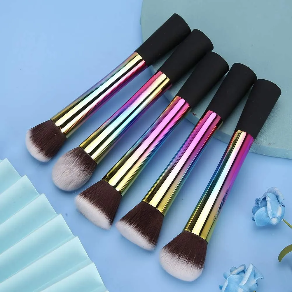 4 Sets Travel Makeup Brush, Travel Portable Makeup Brush Set Brush Kit for Bridesmaid Gift Cosmetics Powder Eyeshadow Concealer