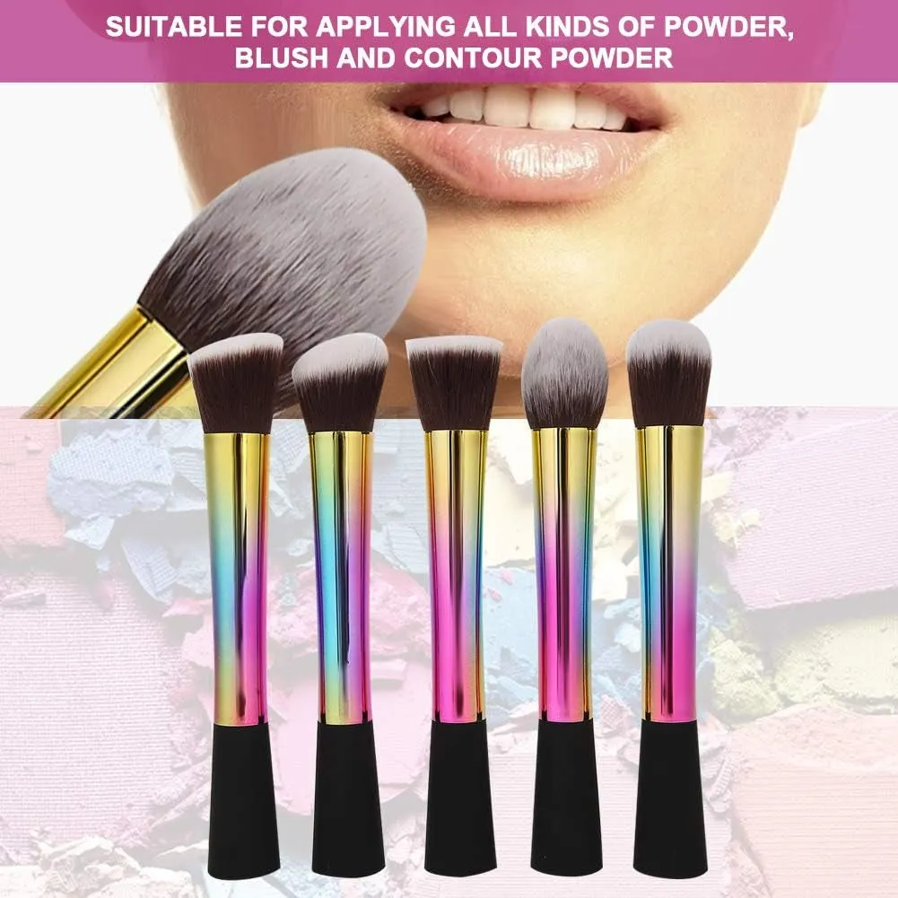 4 Sets Travel Makeup Brush, Travel Portable Makeup Brush Set Brush Kit for Bridesmaid Gift Cosmetics Powder Eyeshadow Concealer