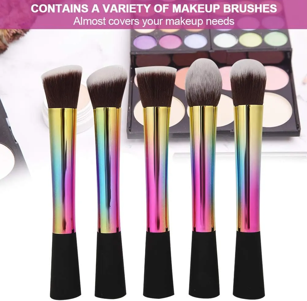 4 Sets Travel Makeup Brush, Travel Portable Makeup Brush Set Brush Kit for Bridesmaid Gift Cosmetics Powder Eyeshadow Concealer