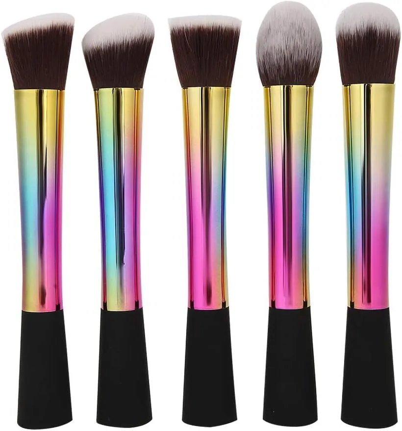 4 Sets Travel Makeup Brush, Travel Portable Makeup Brush Set Brush Kit for Bridesmaid Gift Cosmetics Powder Eyeshadow Concealer