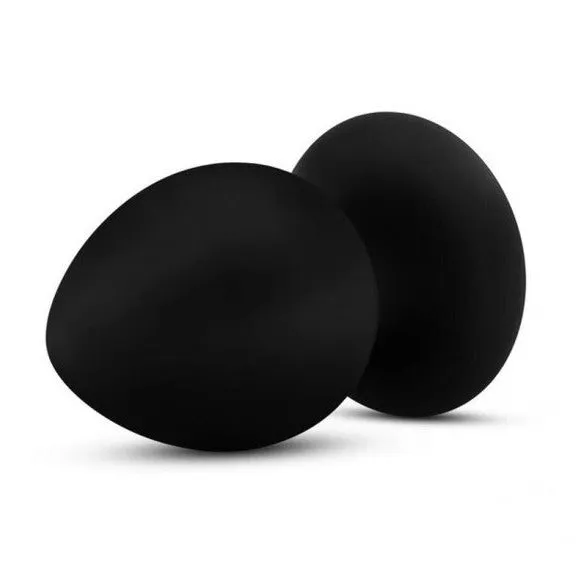 Anal Adventures Platinum Silicone Anal Stout Plug Black Anal Stretching Butt Plug with Suction Cup Large