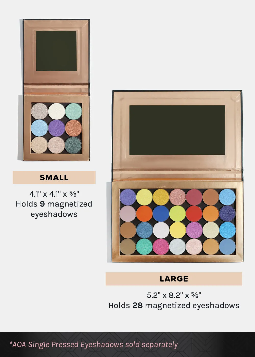 AOA Pro Magnetic Eyeshadow Palette - Multi-Lights Large