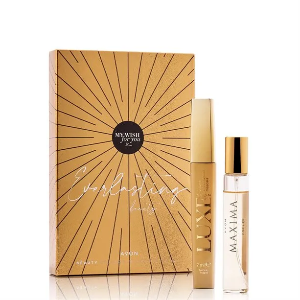 Avon Maxima Eau de Parfum Purse Spray & Luxe Mascara - Luxury Gift Set