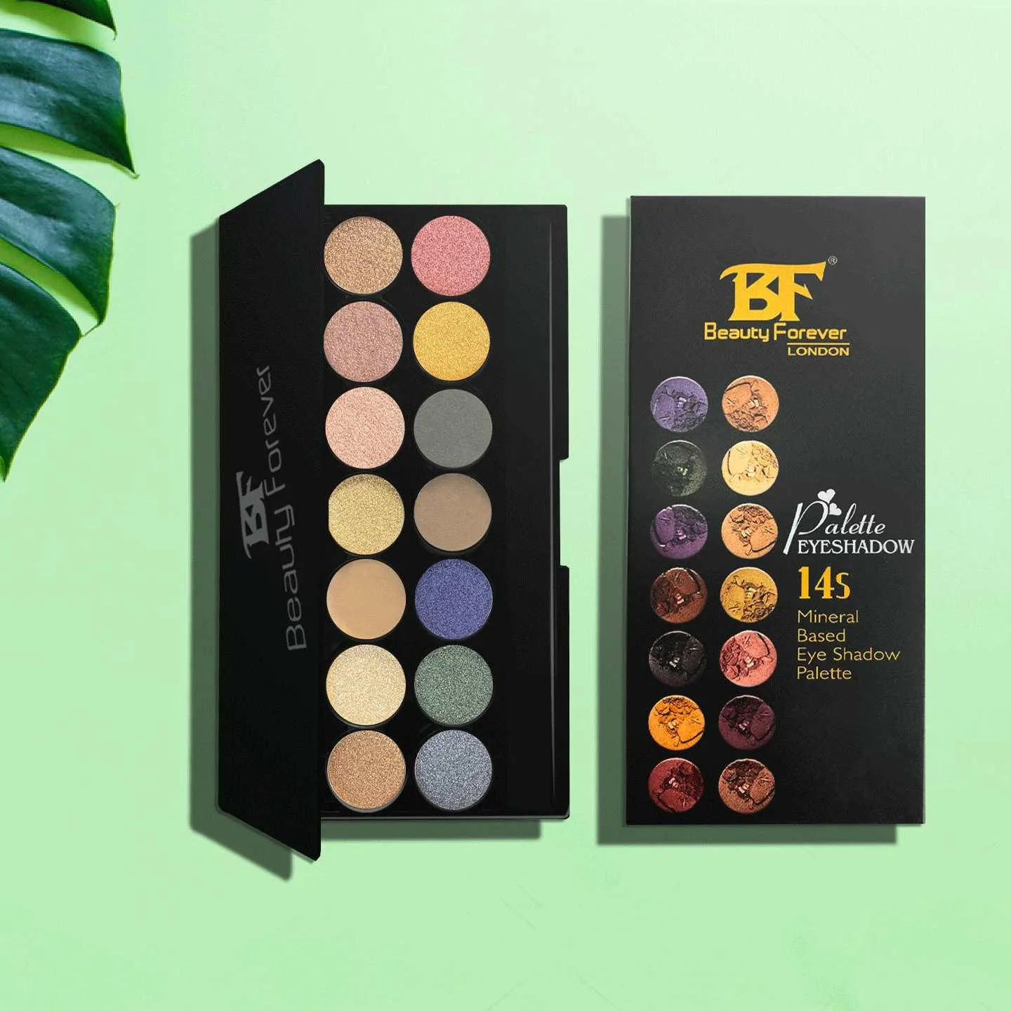 Beauty Forever BF Mineral Based 14S Eye Shadow Palette 101