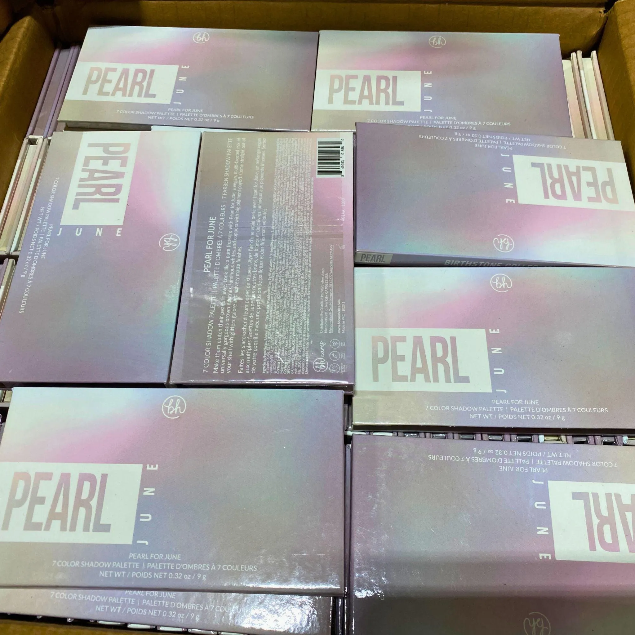 BH Cosmetics Pearl for June 7 Color Shadow Palette (50 Pcs Lot)