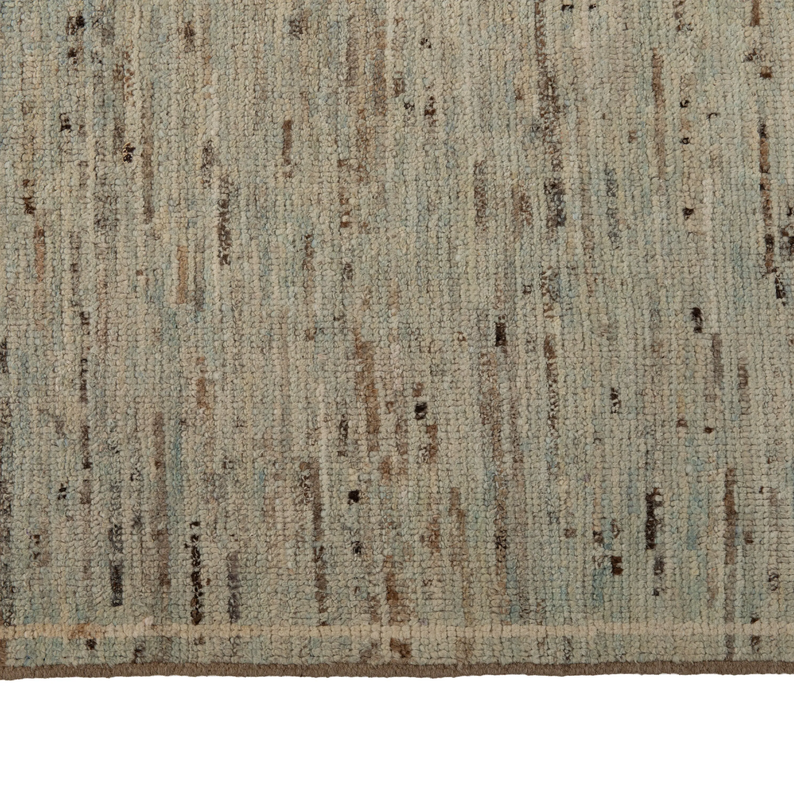 Blue Zameen Transitional Wool Rug - 8'4" x 10'