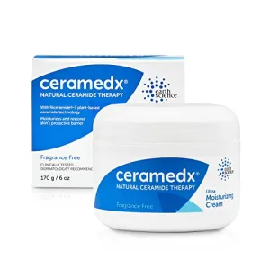 Ceramedx Ultra Moisturizing Natural Ceramide Cream Unscented for Dry 6 Oz