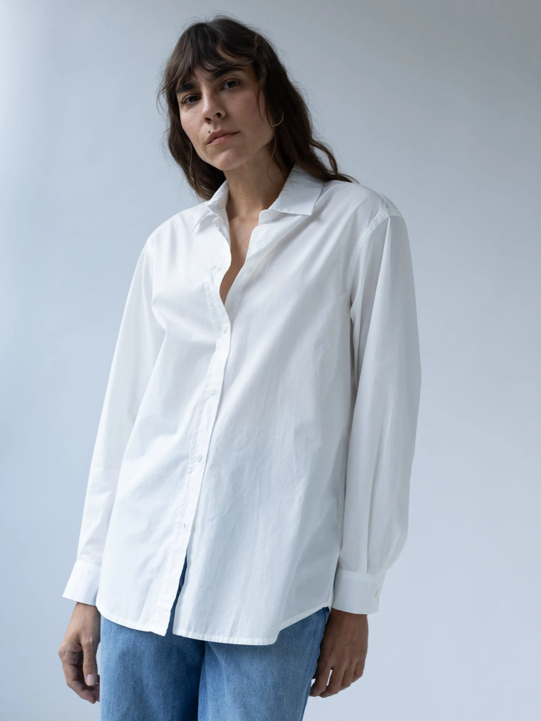 Classic Button Down in Salt