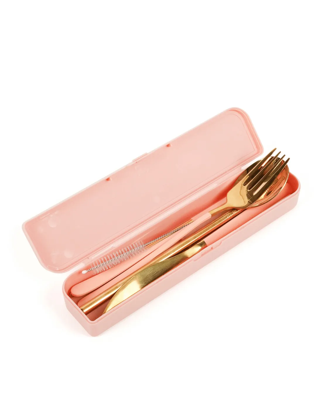 Cutlery Kit - Gold with Blush Handle