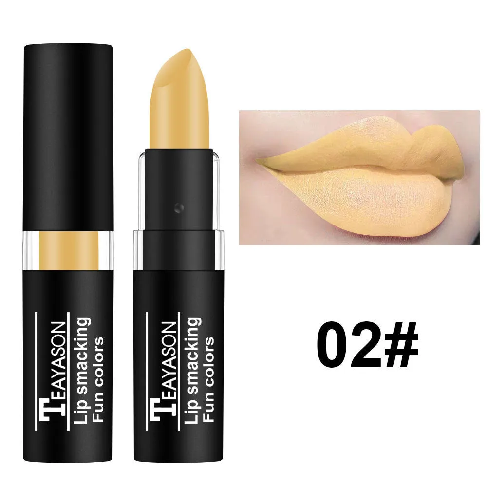 Dark Lipstick White Nude Color Vampire Halloween Creative Makeup Retro