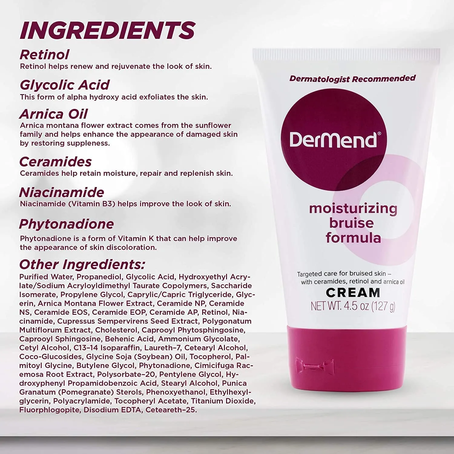 DERMEND MOISTURIZING CREAM 4.5 Oz