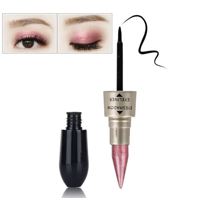 Double-end Glitter Eye Shadow Pencils Waterproof Pigments Eyeliner & Eyehadow Pen