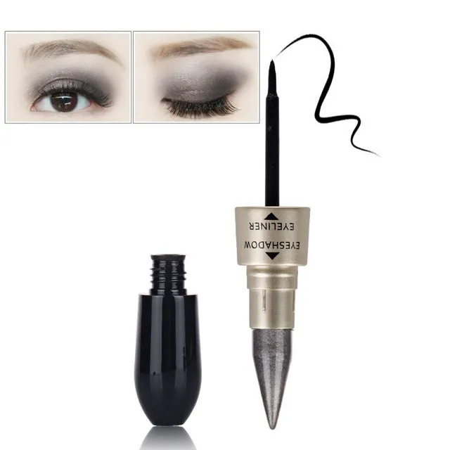 Double-end Glitter Eye Shadow Pencils Waterproof Pigments Eyeliner & Eyehadow Pen