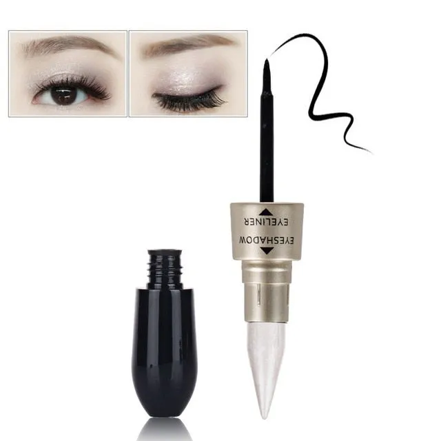 Double-end Glitter Eye Shadow Pencils Waterproof Pigments Eyeliner & Eyehadow Pen