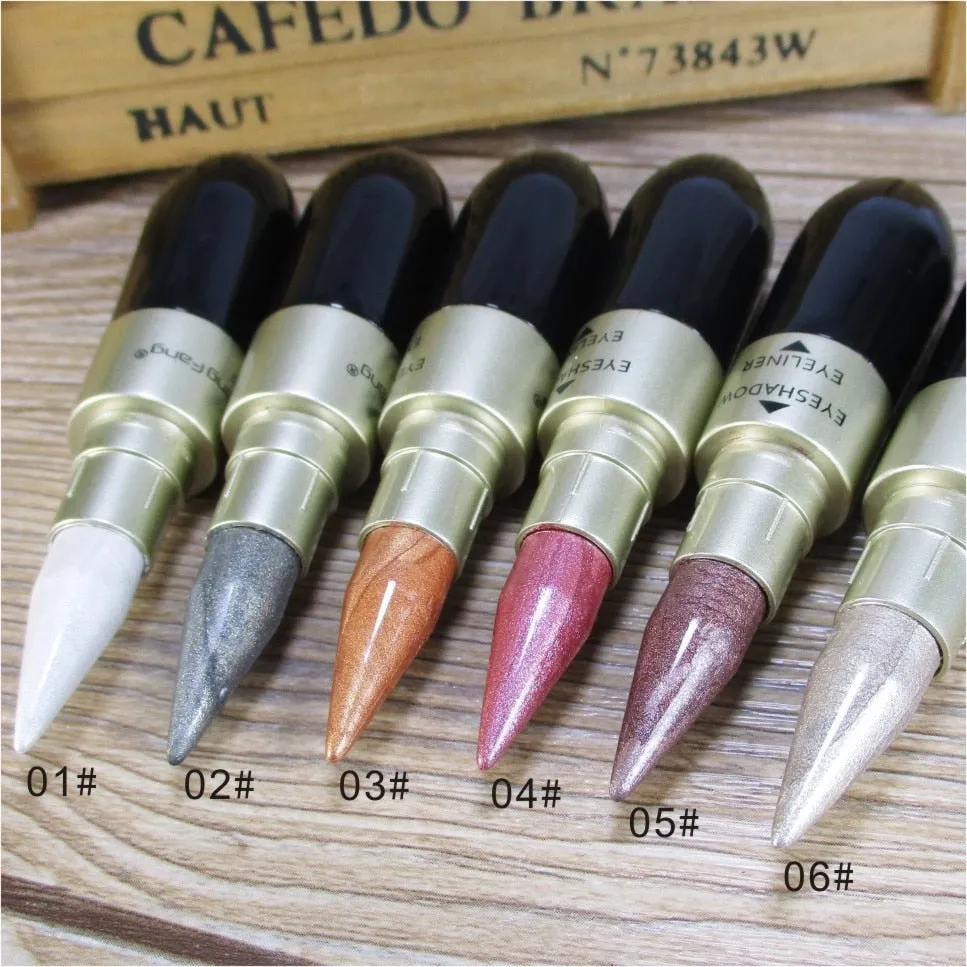 Double-end Glitter Eye Shadow Pencils Waterproof Pigments Eyeliner & Eyehadow Pen