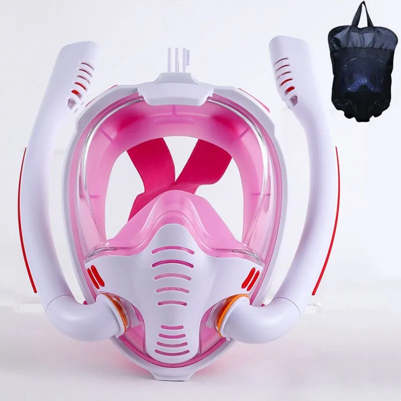 Double respirator Snorkeling Diving Mask