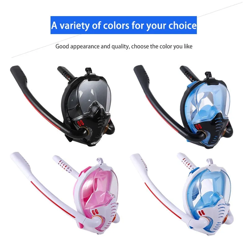 Double respirator Snorkeling Diving Mask