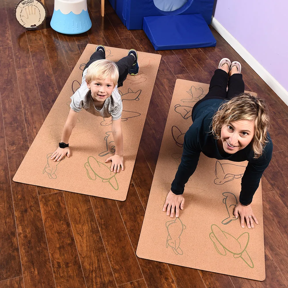 Eco-Friendly Bunny Cork Yoga Mat | Antimicrobial & Biodegradable