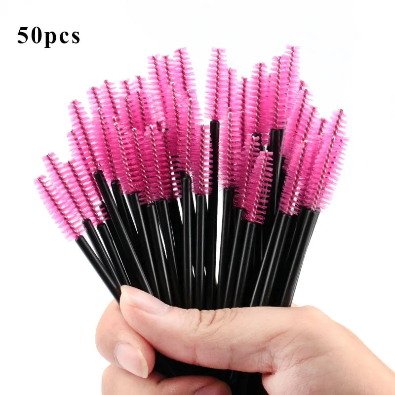 Eyelash Extension Disposable Eyebrow brush Mascara Wand Applicator Spoolers Eye Lashes Cosmetic Brushes Set makeup tools