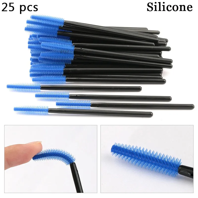 Eyelash Extension Disposable Eyebrow brush Mascara Wand Applicator Spoolers Eye Lashes Cosmetic Brushes Set makeup tools