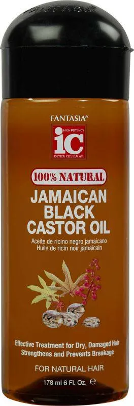 Fantasia IC JAMAICAN BLACK CASTOR OIL ‣ (100% NATURAL) 6oz