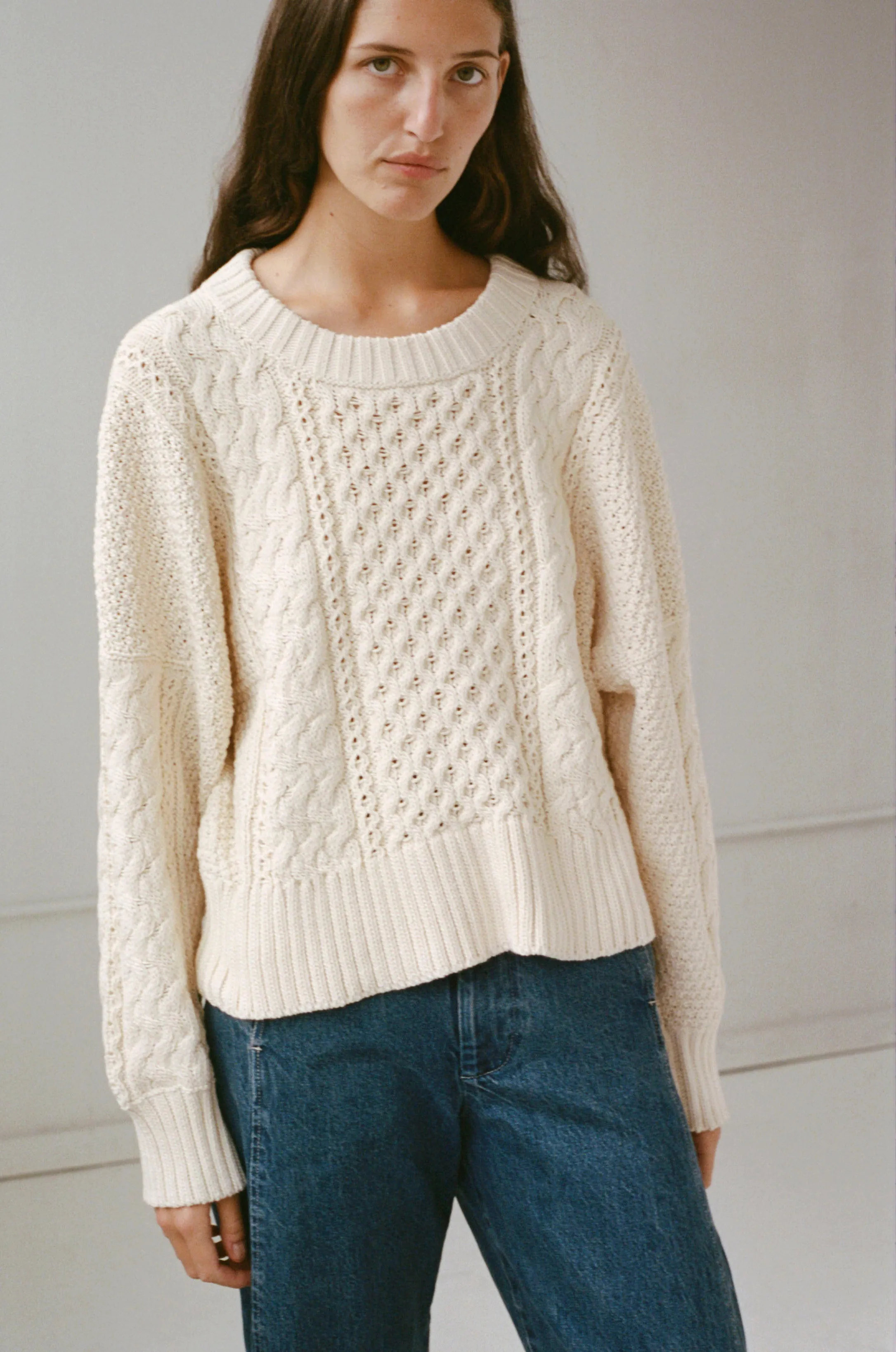 Fisherman Sweater in Natural