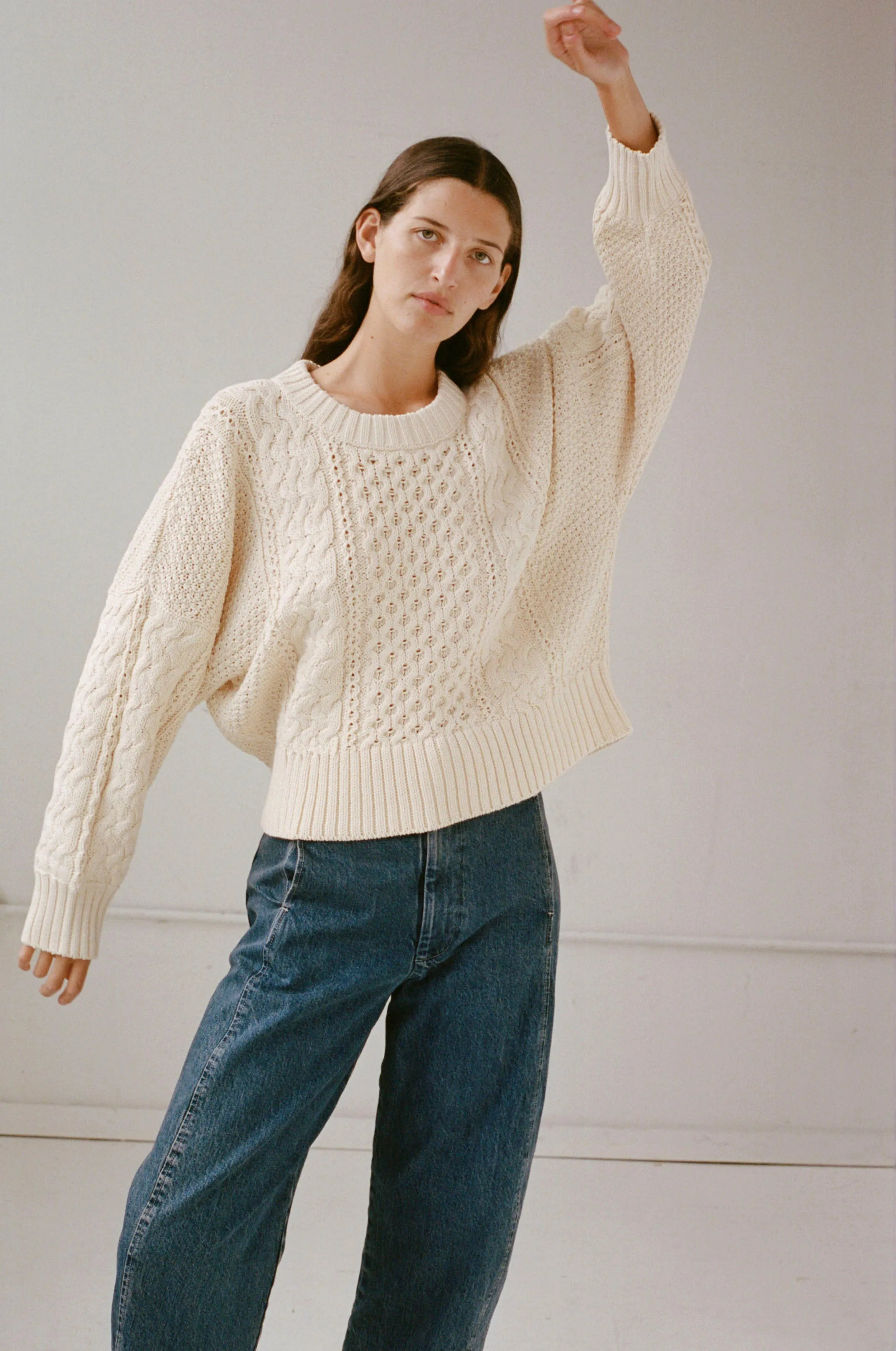 Fisherman Sweater in Natural