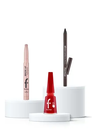 Flormar Brave Heart 3-Piece Makeup Set