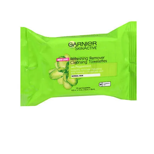 Garnier Fructis Nutri-Pure Detoxifying Wet Cleansing Towelettes 25 each By L'oreal