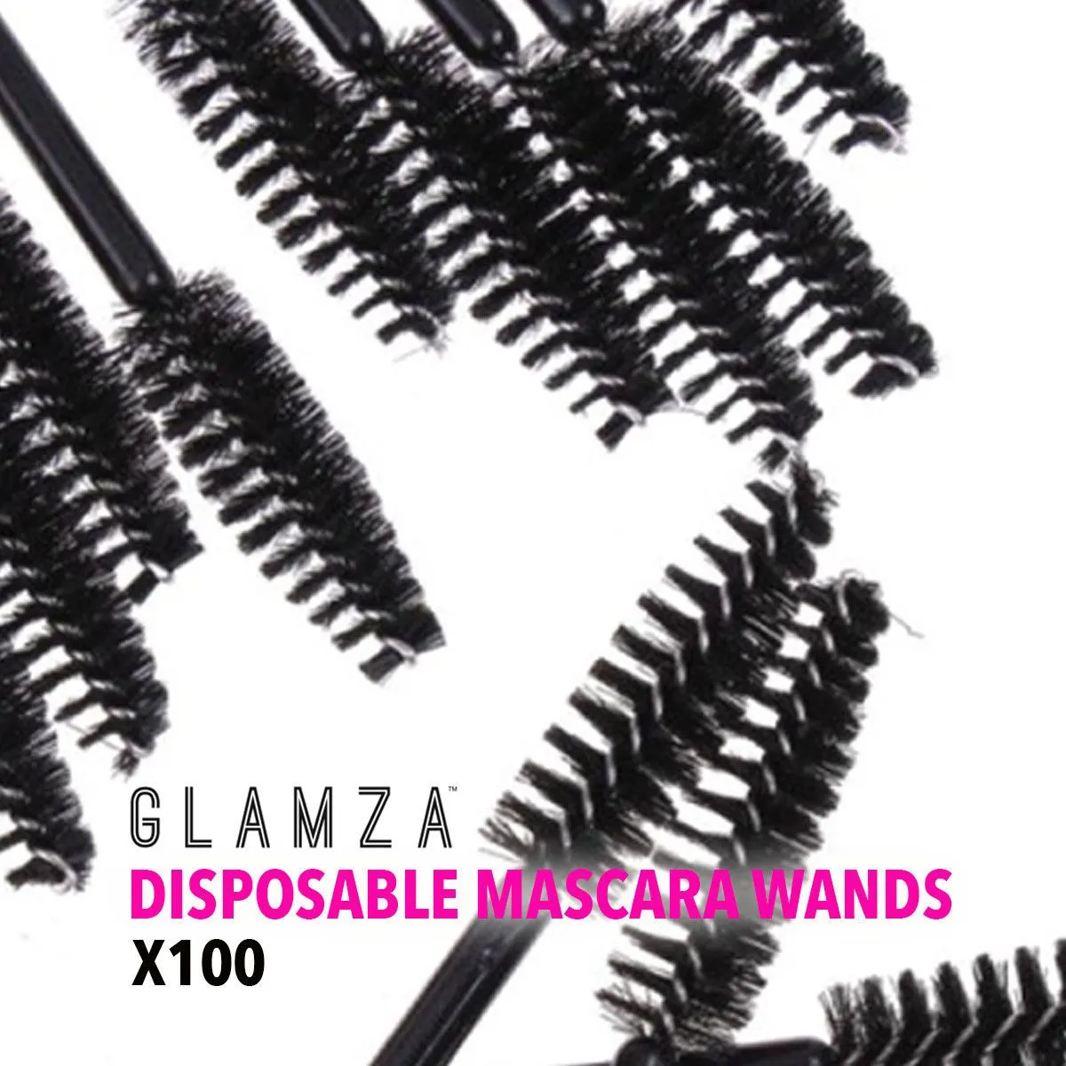 Glamza Disposable Mascara Wands - Pack of 100 with Free UK Postage