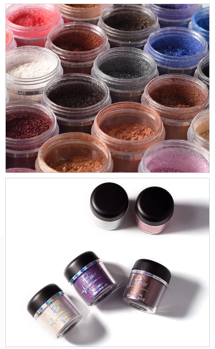 Glitter Eyeshadow Powder Pigments  Easy to Wear Waterproof Shimmer