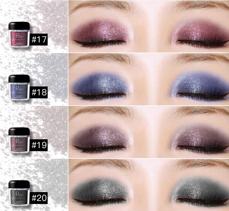 Glitter Eyeshadow Powder Pigments  Easy to Wear Waterproof Shimmer