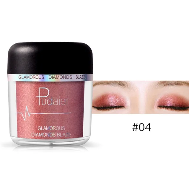 Glitter Eyeshadow Powder Pigments  Easy to Wear Waterproof Shimmer