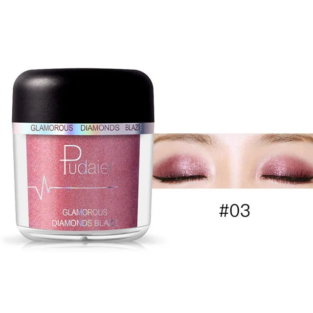 Glitter Eyeshadow Powder Pigments  Easy to Wear Waterproof Shimmer