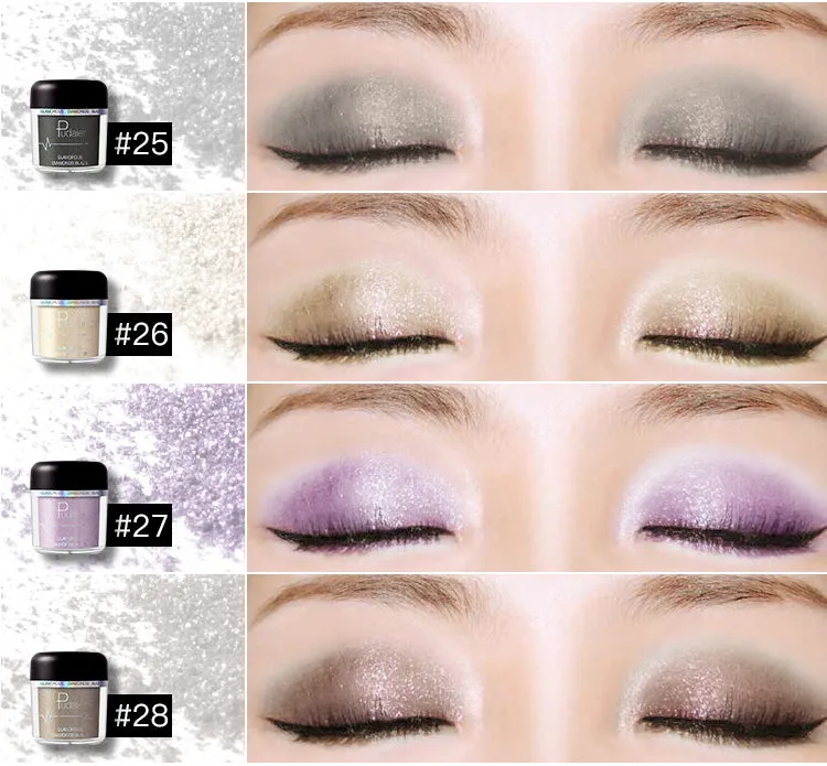 Glitter Eyeshadow Powder Pigments  Easy to Wear Waterproof Shimmer