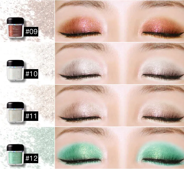 Glitter Eyeshadow Powder Pigments  Easy to Wear Waterproof Shimmer