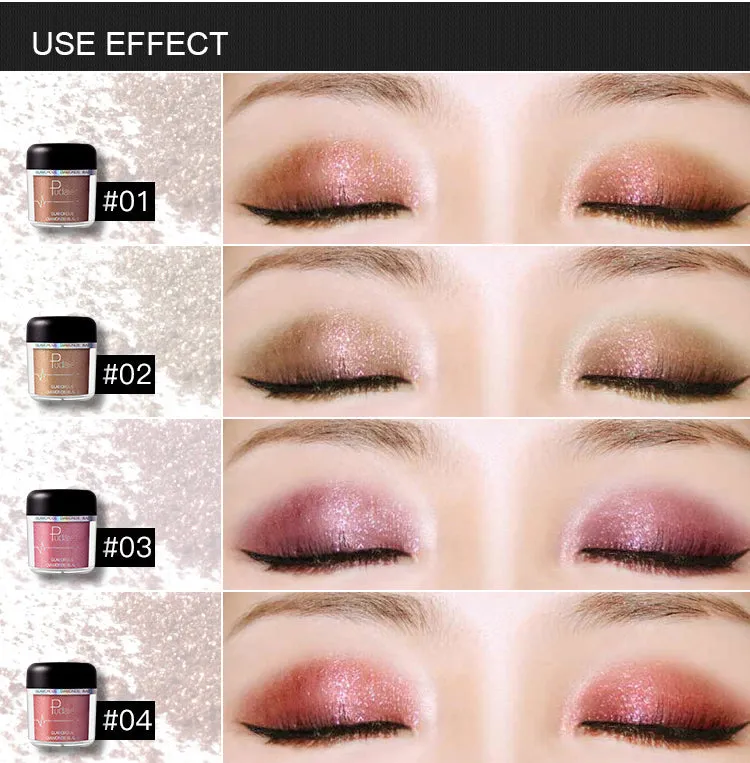 Glitter Eyeshadow Powder Pigments  Easy to Wear Waterproof Shimmer