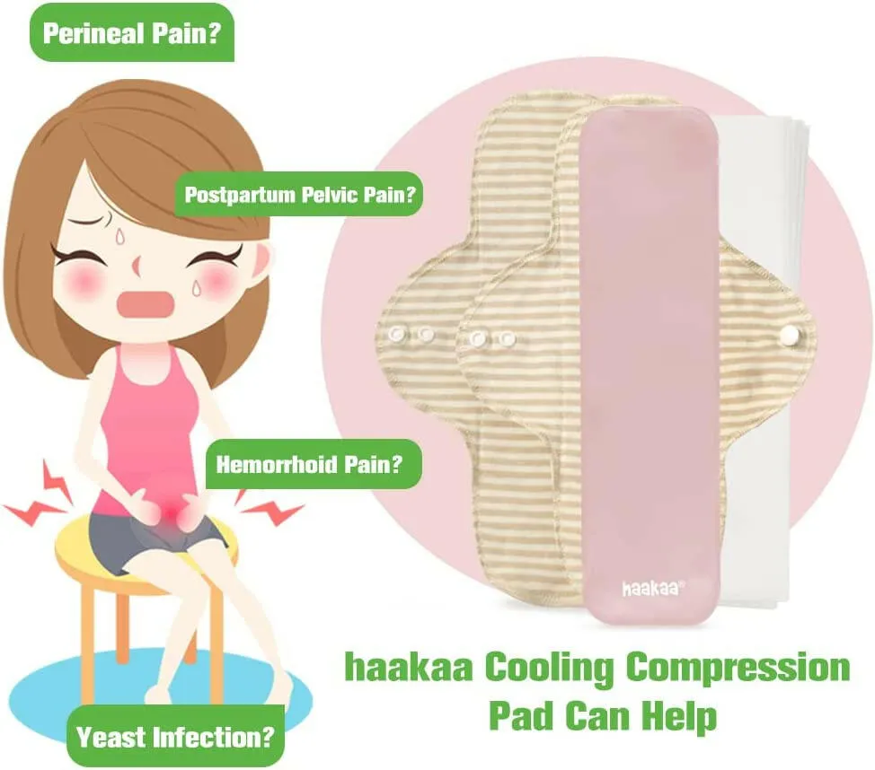 Haakaa Reusable Perineal Cooling Pads - Blush