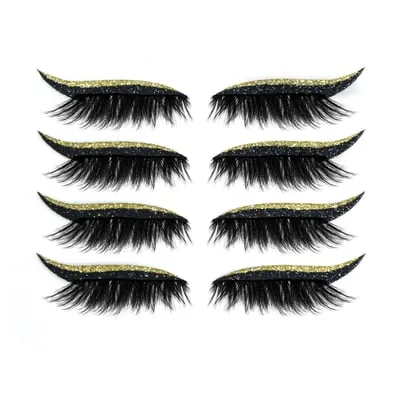 Herbruikbare eyeliner- en wimperstickers  | Geef je ogen een onweerstaanbare upgrade | (4 paar/set)