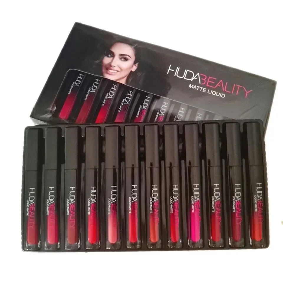 Huda Beauty Liquid Matte Lipstick - Set of 12