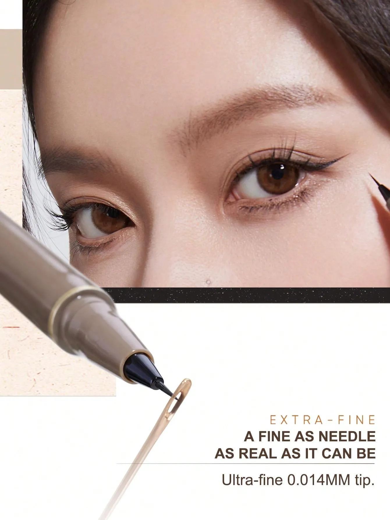 JUDYDOLL JUDYDOLL Slim Liquid Eyeliner 400mg Ultra-Fine, Quick-Drying, Waterproof, Smudge-Proof Brown Eyeliner Pen