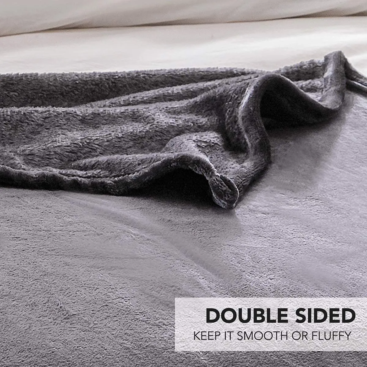 Luxury Flannel Blanket - Soft, Cosy & Plush Microfiber Design for Duvet Covers & Quilts