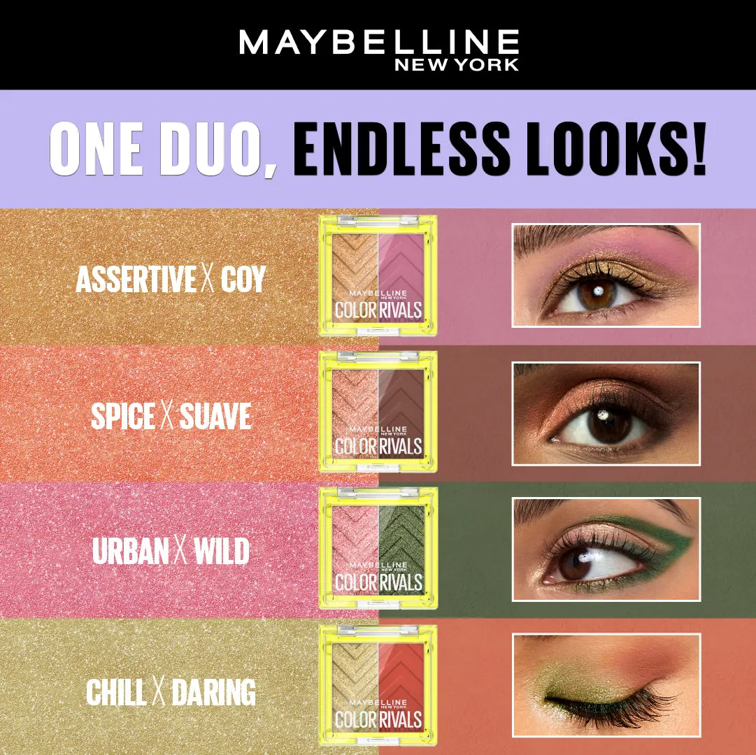 Maybelline New York Color Rivals Eyeshadows Urban X Wild