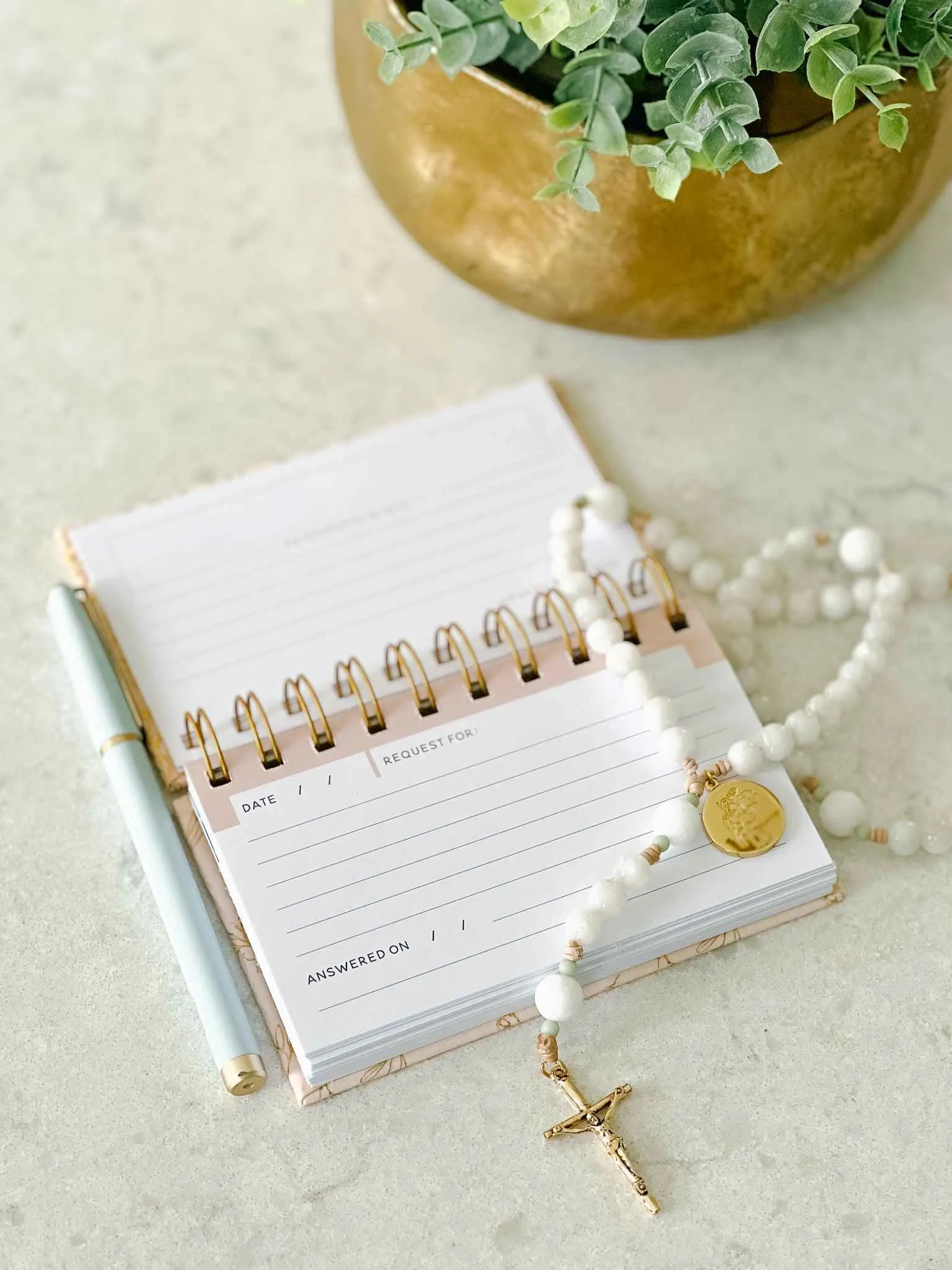 Mini Prayer Request Journal - Blush