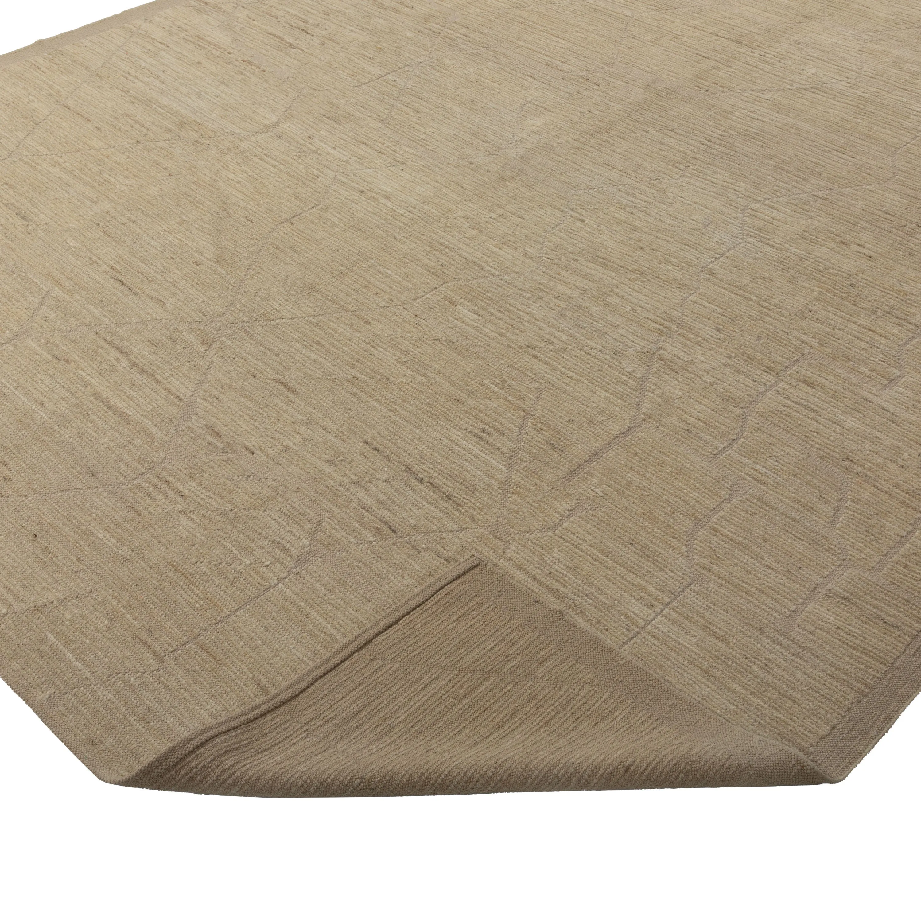 Natural Zameen Transitional Wool Rug- 8'7" x 10'1"