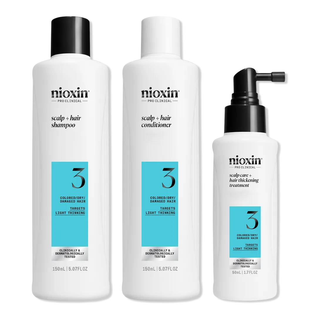 Nioxin System Kit 3 - Color Treated With Light Thinning