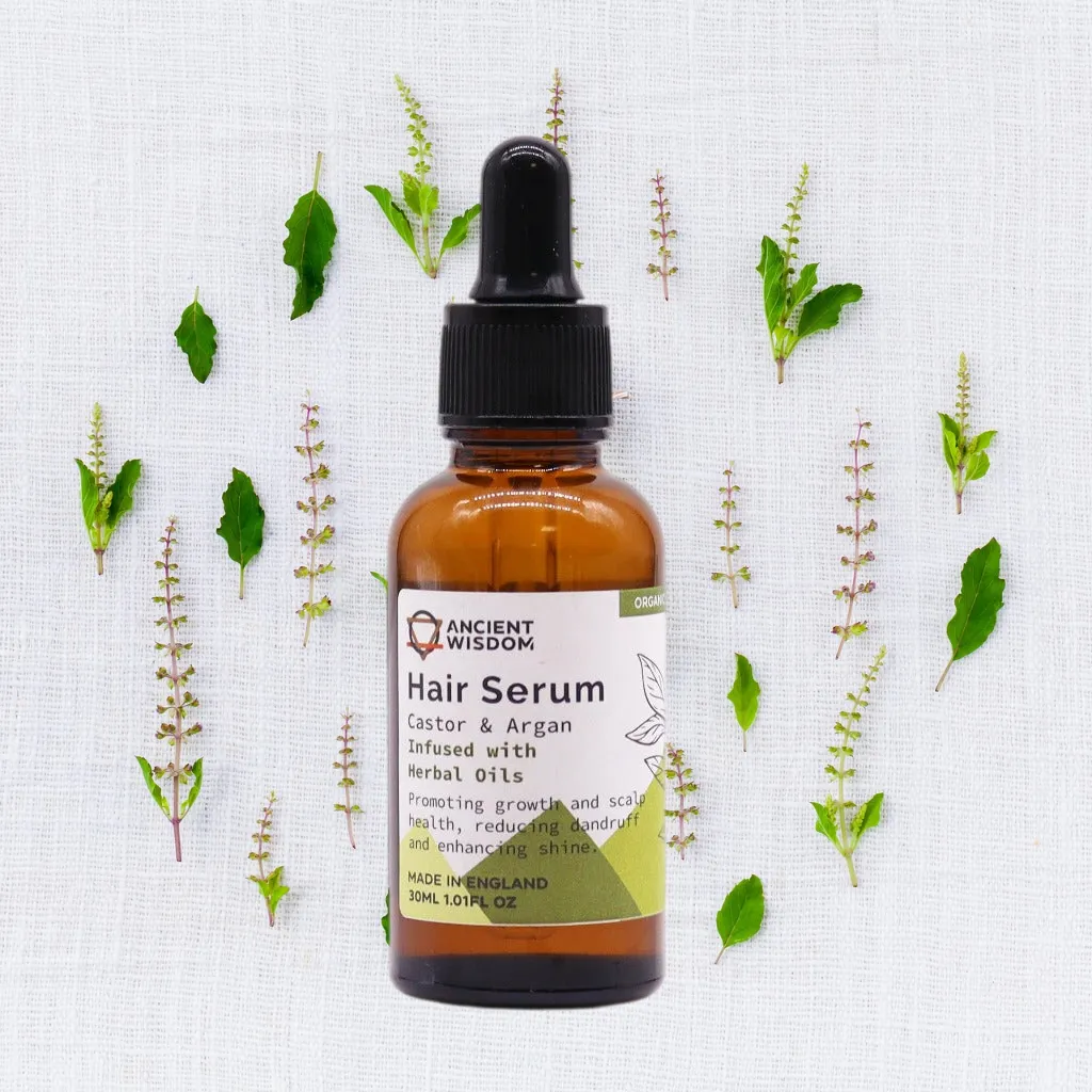 Organic Hair Serums - Vegan-Friendly - Argan Oil & Pure Essential Oils