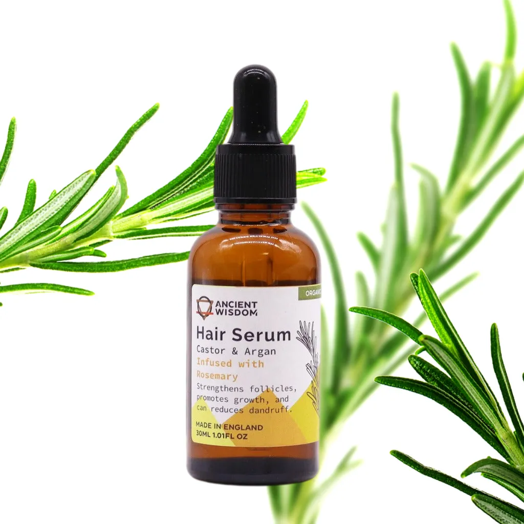 Organic Hair Serums - Vegan-Friendly - Argan Oil & Pure Essential Oils