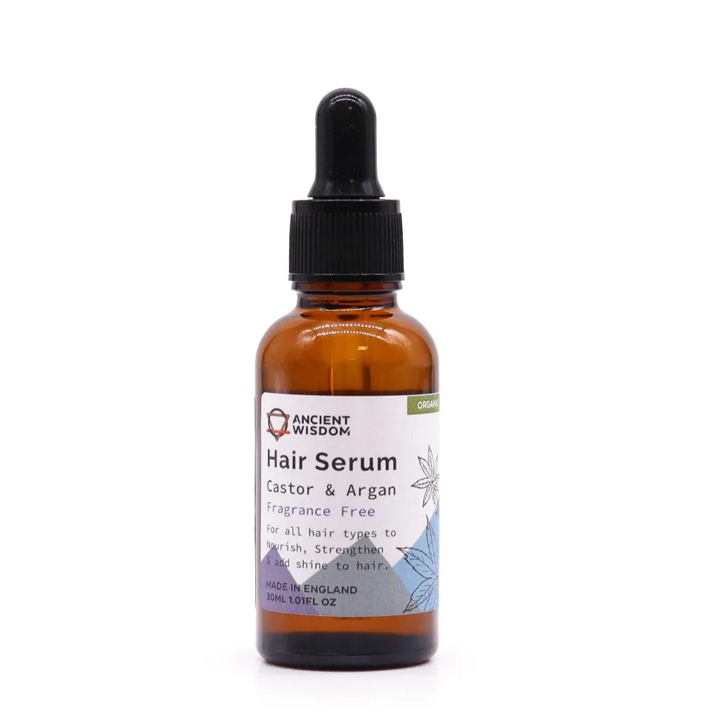 Organic Hair Serums - Vegan-Friendly - Argan Oil & Pure Essential Oils